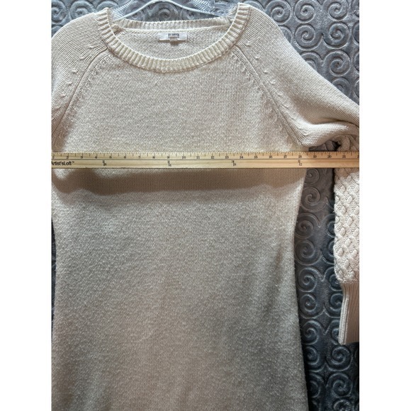 BB Dakota Steve Madden Cream Cable Knit Sweater Dress Women's Size M - Picture 4 of 7